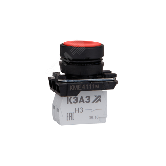 Кнопка КМЕ4111м-красный-1но+1нз-цилиндр-IP40- КЭАЗ 248241