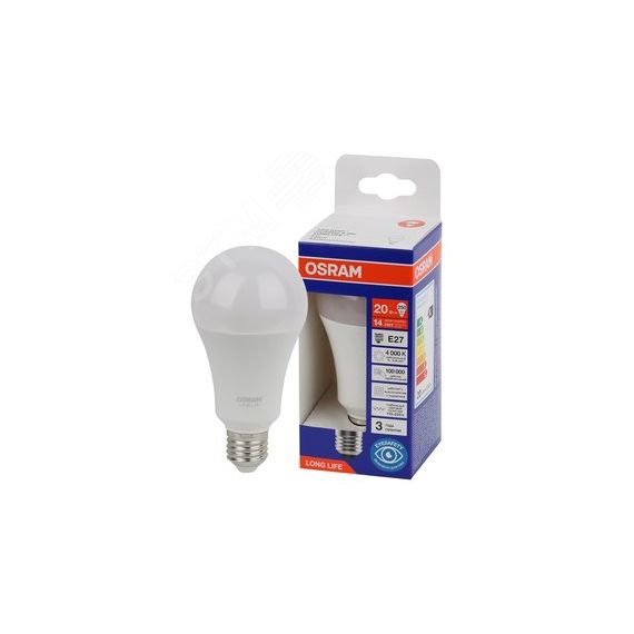 Лампа светодиодная LED 20Вт Е27 4000К 2452Лм груша 220В (замена 250Вт) OSRAM LEDVANCE 4099854185458