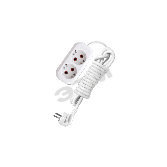 Удлинитель бытовой 2х3м с заземлением 10А У10-553 Универсал 553-03