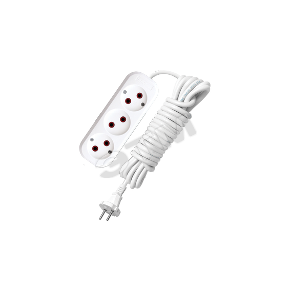 Удлинитель бытовой 3х5м без заземления 6А У6-639М Универсал 639м-05