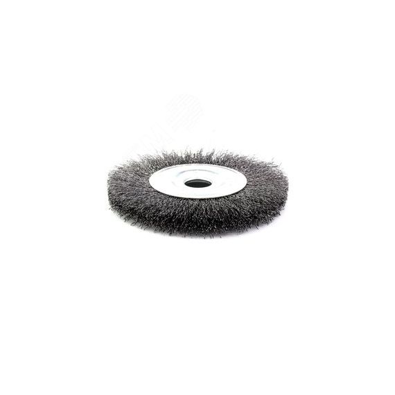 Щетка дисковая Д150x12x22,2, ворс гофр сталь 0,30 (13-106) EuroBrush EB-MCT5