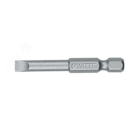 Бита шлиц SL 1.0 х 6.0 х 50 мм 1/4'' E6.3 Industrial WITTE 275132000