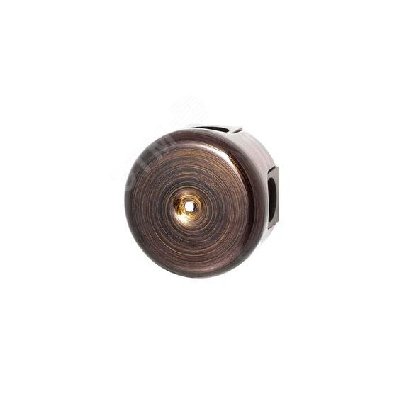 Коробка распределительная 78мм, пластик, цвет Бронза с кабельными вводами Бирони B1-521-25-K