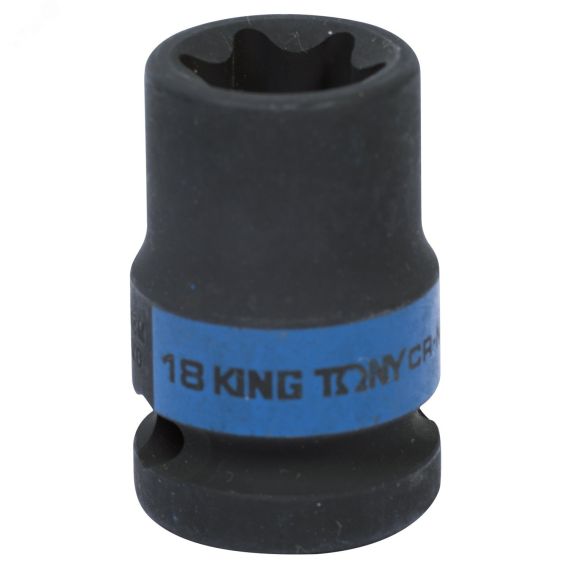 Головка торцевая ударная TORX Е-стандарт 1/2', E18, L = 38 мм King Tony 457518M
