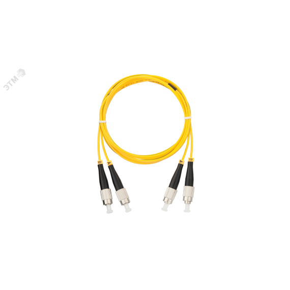 Шнур оптический соединительный SM 9/125 OS2 FC/UPC-FC/UPC двойной LSZH NIKOMAX/NIKOLAN NMF-PC2S2C2-FCU-FCU-001