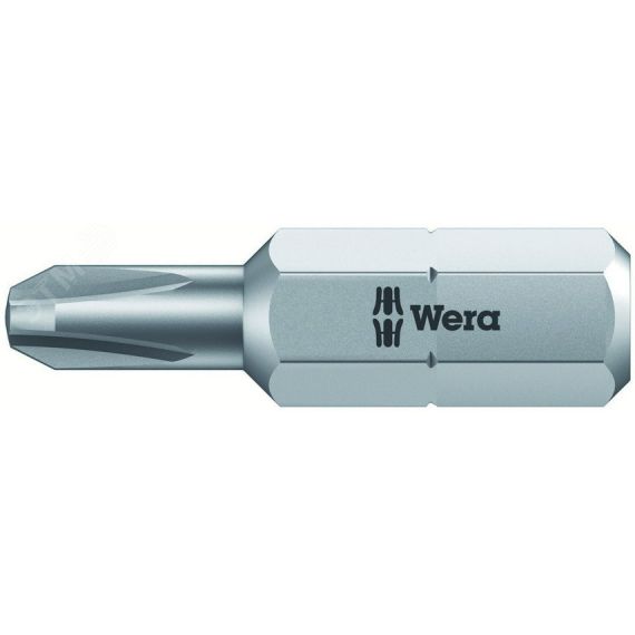 Бита 851/1 RZ PH вязкая твердость узкий стержень для гипсокартона хвостовик 1/4 C 6.3 PH 2 x 25 мм WERA WE-135009