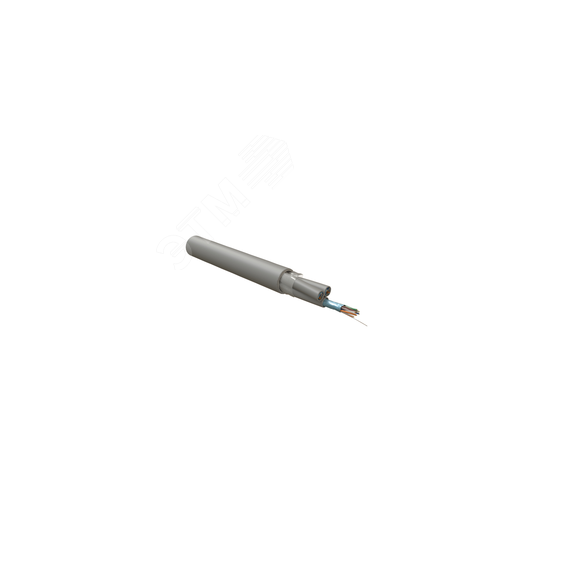 Кабель витая пара. экранированная F/UTP. категория 5. 12 пар(4 пары(24 AWG)х3).одножильный(solid). каждый 4х парник: экран-фольга. LSZH оболочка. LSZH Hyperline FUTP12W-C5-S24-IN-LSZH-GY