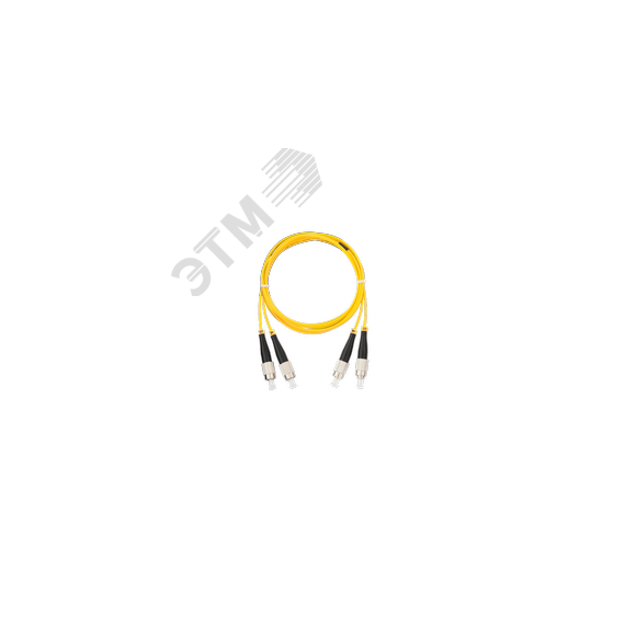 Шнур оптический соединительный SM 9/125 OS2 FC/UPC-FC/UPC двойной LSZH NIKOMAX/NIKOLAN NMF-PC2S2C2-FCU-FCU-001