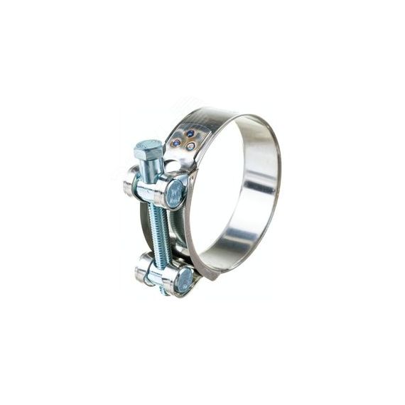 Хомут ленточный с болтом 68-73 W4 нержавеющая сталь 2.1 68-73/25 Н ГОСТ 28191-89 Мир хомутов SIL68-73RB44