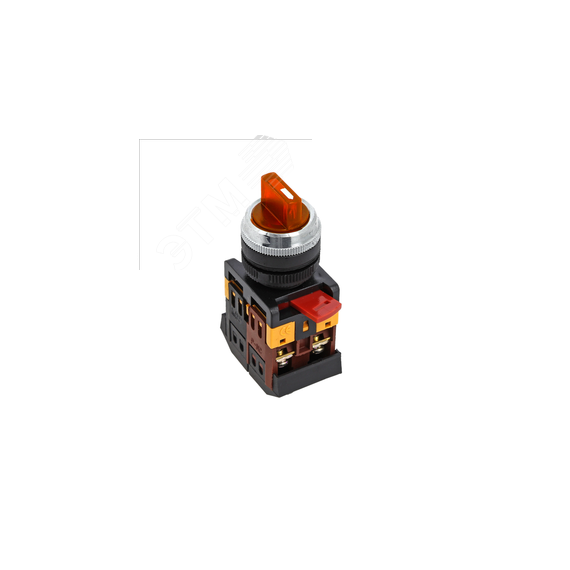 Переключатель ANC-22 3P красный с подсветкой 380В NO+NC EKF psw-ans-3p-r-380