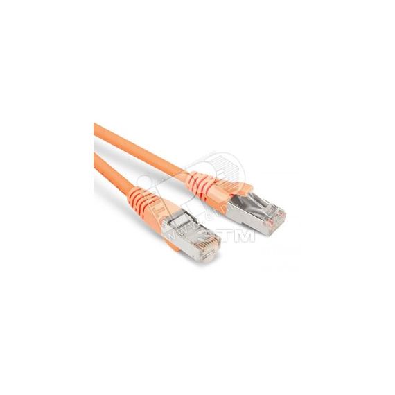 Патч-корд F/UTP экранированный категория 5е LSZH 1м оранжевый Hyperline 230088
