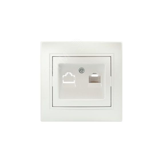 Розетка Intro Plano 1-303-06 информационная RJ ЭРА Б0053987