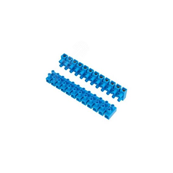 Колодка клеммная винтовая KВ-35 10-35, ток 80 A, полиэтилен синий 10шт, REXANT REXANT 07-5035-4