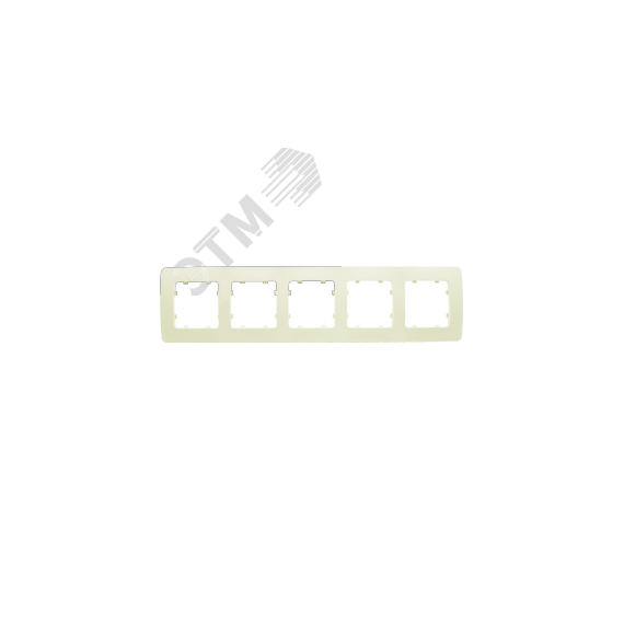 Рамка пятиместная, скрытой установки, цвет слоновая кость HEGEL Р415-01