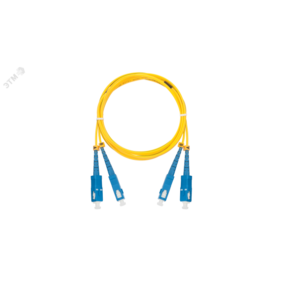 Шнур оптический соединительный SM 9/125 OS2 SC/UPC-SC/UPC двойной LSZH NIKOMAX/NIKOLAN NMF-PC2S2C2-SCU-SCU-002