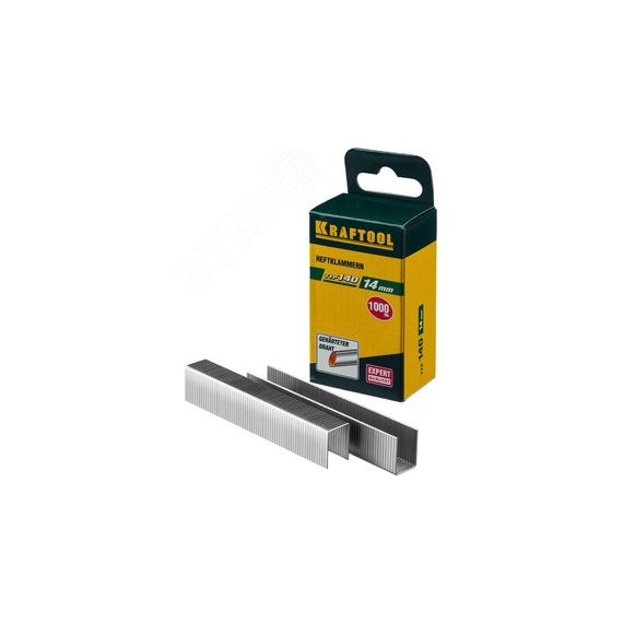 Скобы широкие тип 140 14 мм 1000 шт KRAFTOOL 31680-14