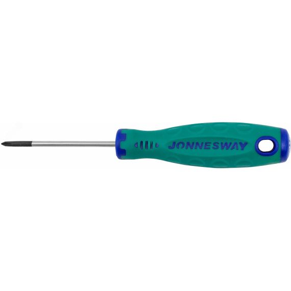 Отвертка стержневая крестовая ANTI-SLIP GRIP, PH0x60 мм Jonnesway D71P060