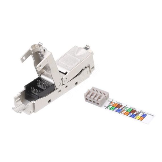 Адаптер проходной CA3-IDC-C6-SH-F-SL (coupler). RJ-45(8p8c). категория 6. полный экран. IDC Hyperline 431372