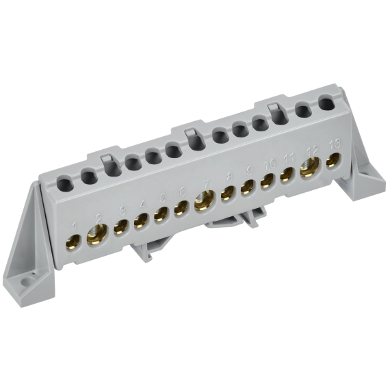 TEKFOR Шина L "фаза" в комбинированном DIN-изоляторе "Стойка" 8х12-13-Ср IEK