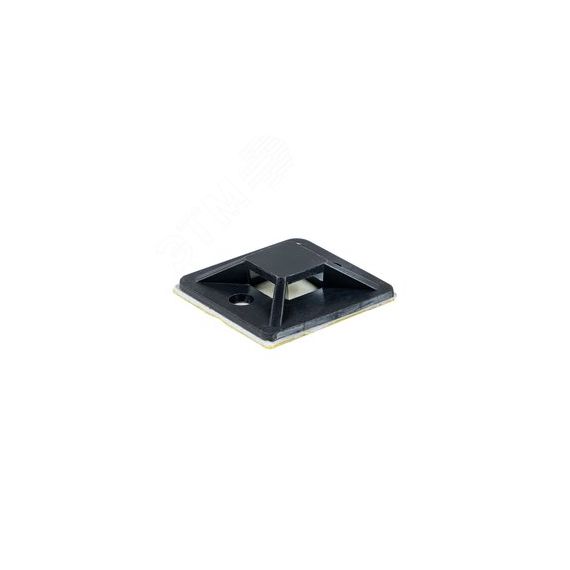 Площадка самоклеящаяся (25х25 мм) черная (100 шт) EKF plc-25x25-b