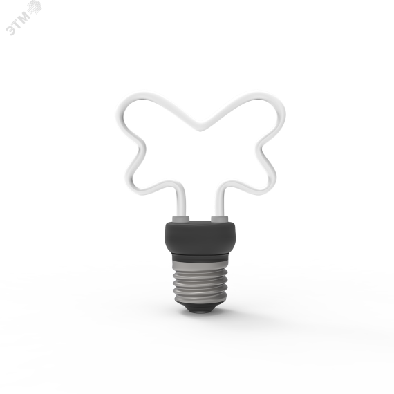 Лампа светодиодная филаментная LED 4 Вт 330 лм 2700К AC185-265В E14 контурная Artline Свеча теплая матовая колба Black Filament Gauss Gauss 1000801104