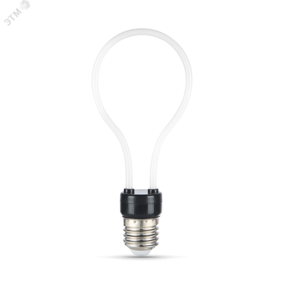 Лампа светодиодная филаментная LED 4 Вт 330 лм 2700К AC185-265В E27 контурная Artline A72 теплая матовая колба Black Filament Gauss 1004802104