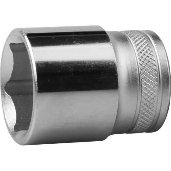 Головка торцевая ''INDUSTRIE QUALITAT'', Cr-V, FLANK, хромосатинированная, 1/2'', 24 мм KRAFTOOL 27805-24_z01