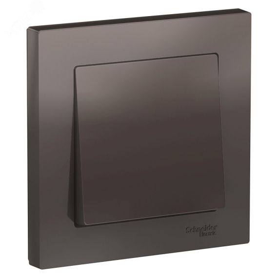 Выключатель одноклавишный ATLASDESIGN схема 1 10АХ в сборе мокко SE (Systeme) ATN000612