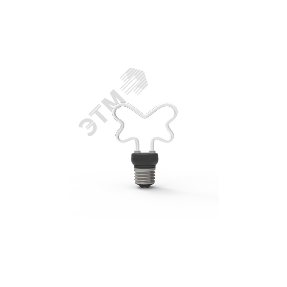Лампа светодиодная филаментная LED 4 Вт 330 лм 2700К AC185-265В E14 контурная Artline Свеча теплая матовая колба Black Filament Gauss Gauss 1000801104