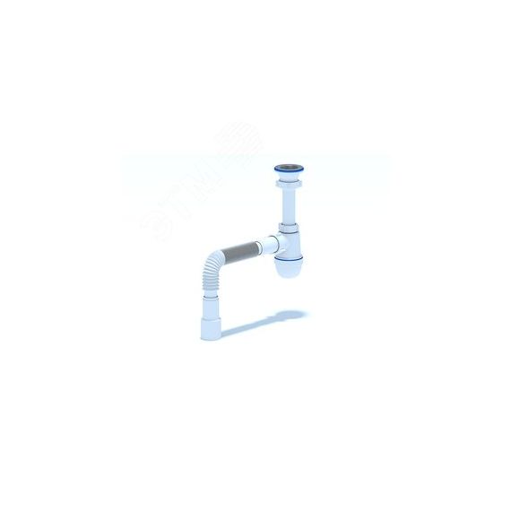 Сифон для умывальника АНИ 1 1/2' x 40 с гибкой трубой 40х40/50 АНИ пласт C0115