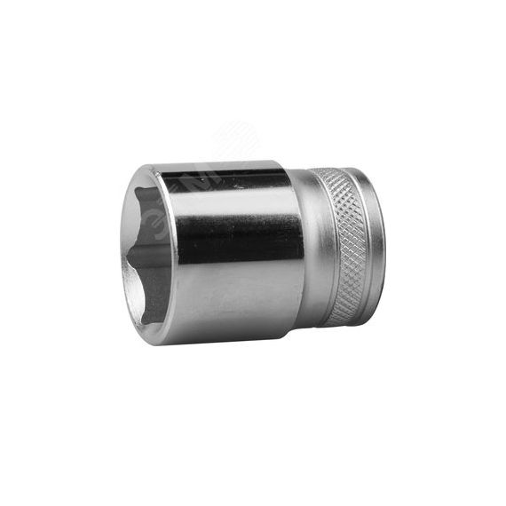 Головка торцевая ''INDUSTRIE QUALITAT'', Cr-V, FLANK, хромосатинированная, 1/2'', 24 мм KRAFTOOL 27805-24_z01