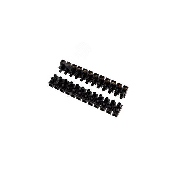 Колодка клеммная винтовая KВ-35 10-35, ток 80 A, РР черный 10шт, REXANT REXANT 07-5035-2