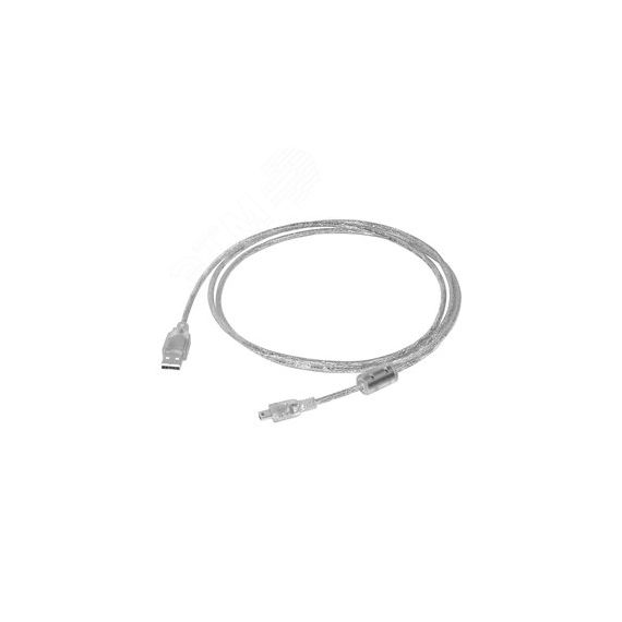 Кабель USB 2.0 AM на Mini USB B, 1 м., прозрачный, морозостойкий Greenconnect GCR-UM1M5P-BD2S-1.0m