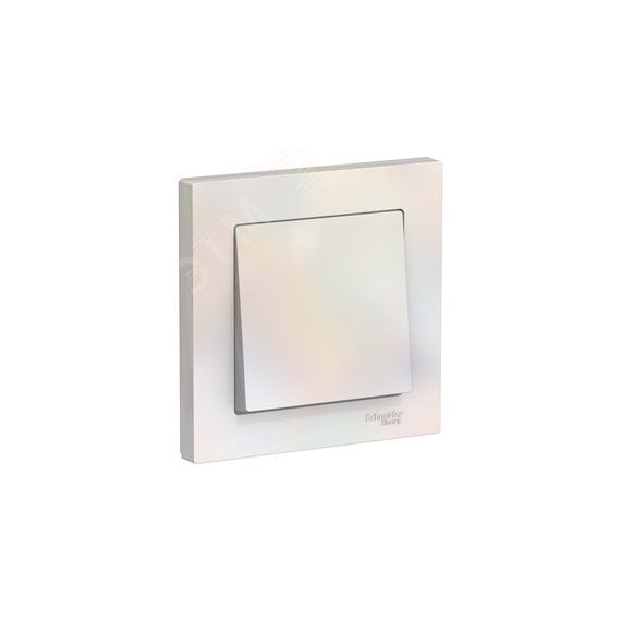 Выключатель одноклавишный ATLASDESIGN схема 1 10АХ в сборе жемчуг SE (Systeme) ATN000412