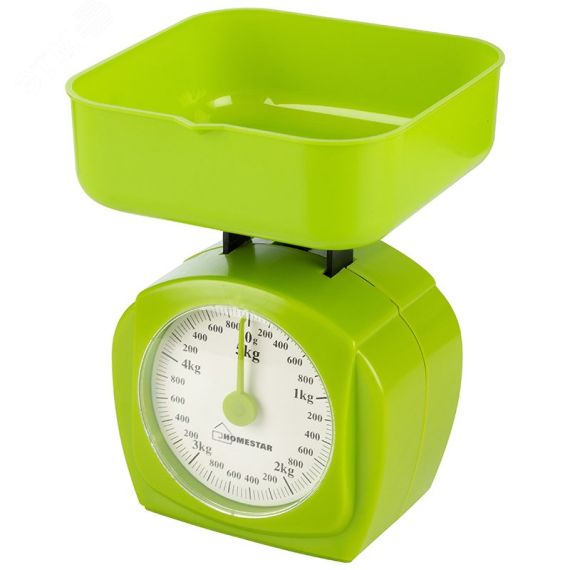 Весы кухонные механические HS-3005М до 5 кг, цвет зеленый HomeStar 004905