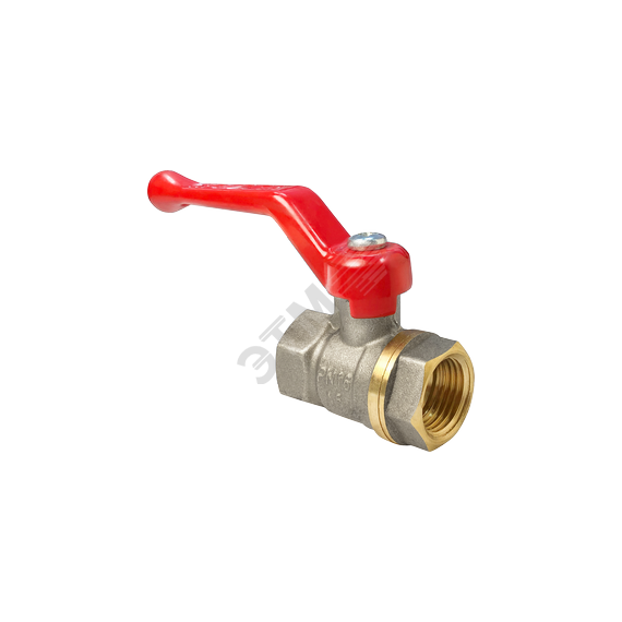 Кран шаровой OPTIMA 11Б27фт1М никелированный 3/4' ВВ ручка рычаг VALFEX VF.214.NLR1.034