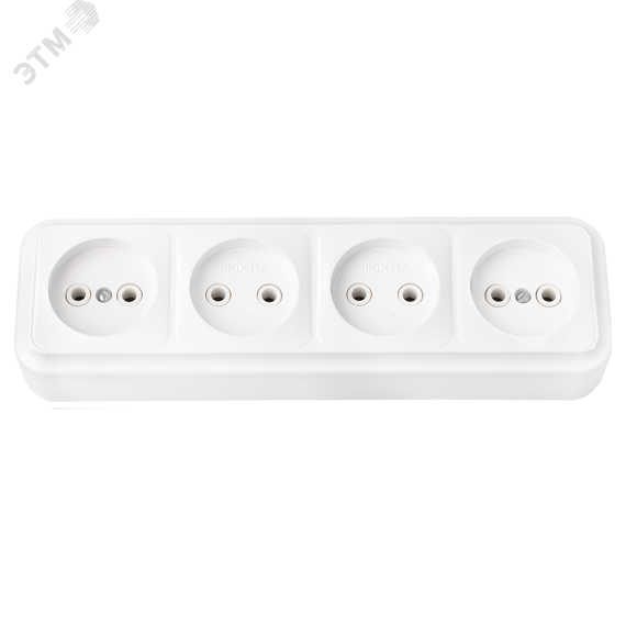 Беларусь Розетка 4 поста наружная без заземления БелТИЗ PА16-264