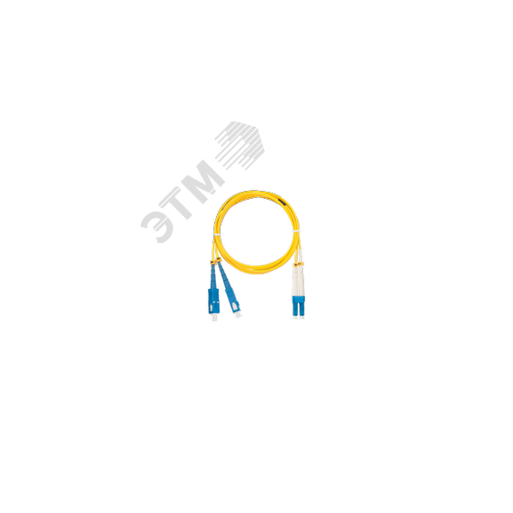 Шнур оптический переходной SM 9/125 OS2 SC/UPC-LC/UPC двойной LSZH 2мм NIKOMAX/NIKOLAN NMF-PC2S2C2-SCU-LCU-001