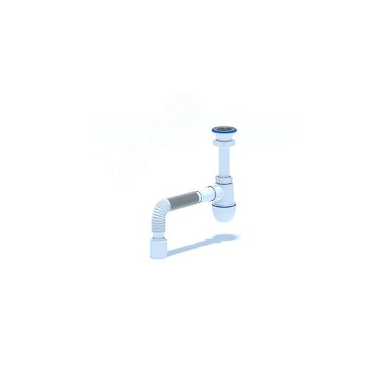 Сифон для умывальника АНИ 1 1/2' x 40 с гибкой трубой 40х50 АНИ пласт C0110