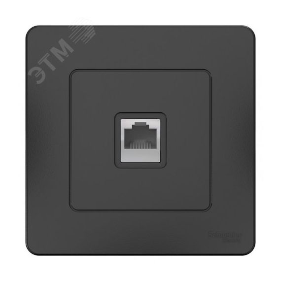 BLANCA скрытой установки розетка телефонная RJ11, антрацит SE (Systeme) BLNIS011006