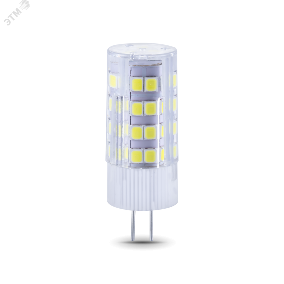 Лампа светодиодная LED 4 Вт 400 лм 4100К DC12В G4 капсула нейтральный Низковольтная Elementary Gauss Gauss 10724