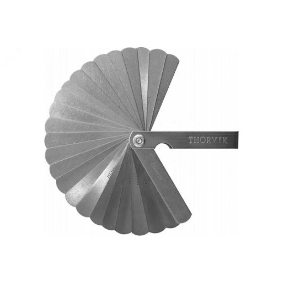 Комплект щупов 25 пластин 0.04-1мм Thorvik TG25