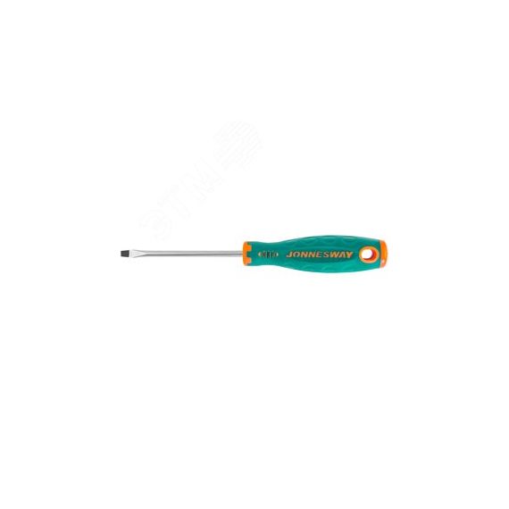 Отвертка стержневая шлицевая ANTI-SLIP GRIP, SL4.0х80 мм Jonnesway D71S480
