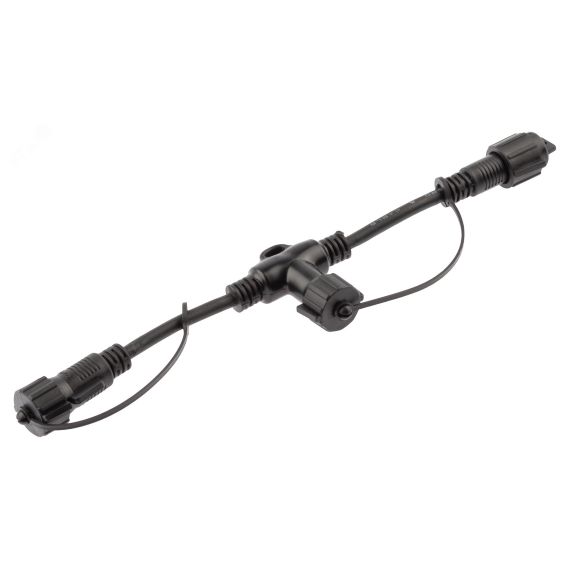 Коннектор ERAPS-C для гирлянд Т-образный IP65 каучук черный ЭРА Б0051884