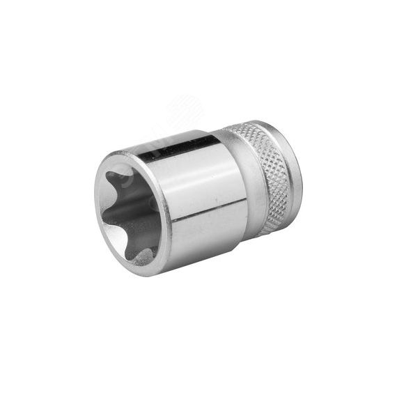 Головка торцевая ''INDUSTRIE QUALITAT'', Cr-V, внешний TORX, хромосатинированная, 1/2'', Е 24 KRAFTOOL 27810-24_z01