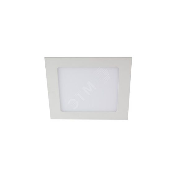 Светильник светодиодный ДВО-12W 4000К 840Лм a=166мм IP20 квадратный ЭРА Б0017491