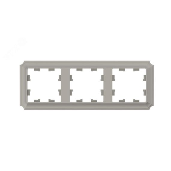 ATLASDESIGN ANTIQUE 3-постовая рамка, универсальная, ШАМПАНЬ SE (Systeme) ATN100503