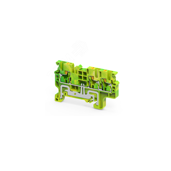 Клемма зазем. 3 конт. 2,5 кв.мм push-in OptiClip CPG-2,5-TRIPLET-PE-I-(0,2-2,5)-PEN КЭАЗ 331857