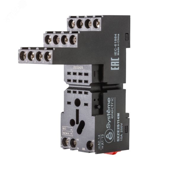 Розетка для реле 4СО 10А separate SE (Systeme) SXZE2S114M