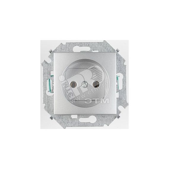 Розетка 2P, 16А, 250В, винтовой зажим, алюминий Simon 1591431-033